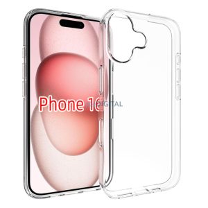 iPhone 16 vékony TPU szilikon hátlap,Átlátszó