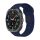 Galaxy Watch 7 Ultra lyukacsos mágneses szil. óraszíj,24mm,S.kék