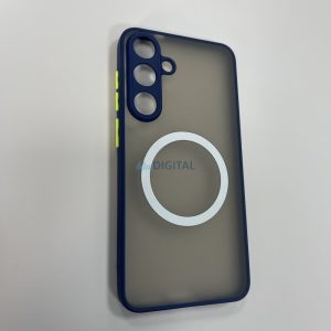 Samsung S25 Plus mágneses műanyag tok, kék,zöld