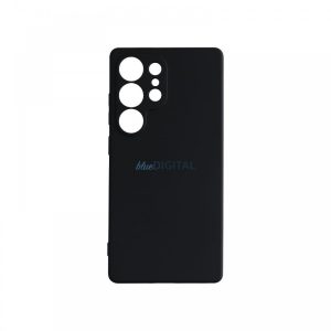 Premium szilikon tok, Samsung S25 Ultra, Fekete