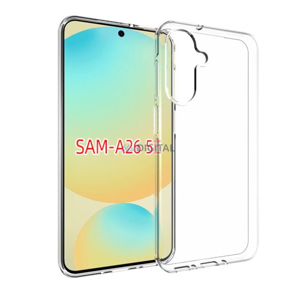 Samsung A26 vékony szilikon hátlap,Átlátszó