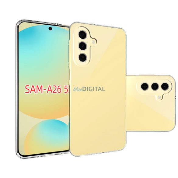 Samsung A26 vékony szilikon hátlap,Átlátszó
