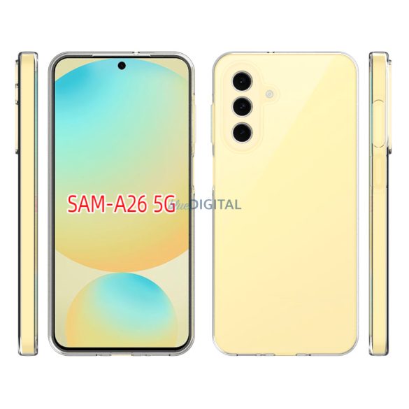 Samsung A26 vékony szilikon hátlap,Átlátszó