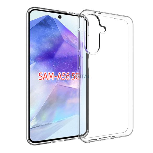 Samsung A56 vékony szilikon hátlap,Átlátszó