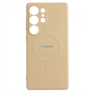 Samsung S25 Ultra mágneses szilikon tok, Édes Barack