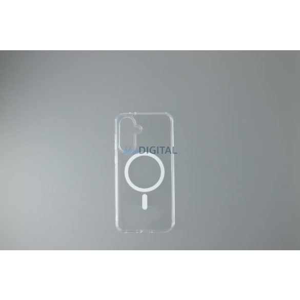 Samsung A56 mágneses szilikon tok, Átlátszó