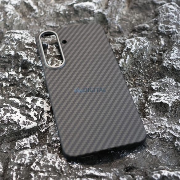 Aramid karbon tok, Samsung S25,  Fekete