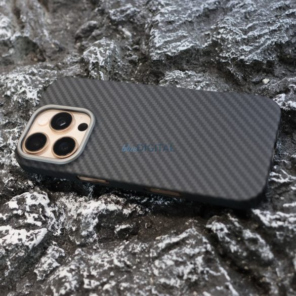 Aramid karbon tok, iPhone 16 Pro, Fekete