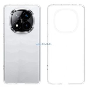 Xiaomi Redmi Note 14 Pro 5G vékony szilikon hátlap,Átlátszó