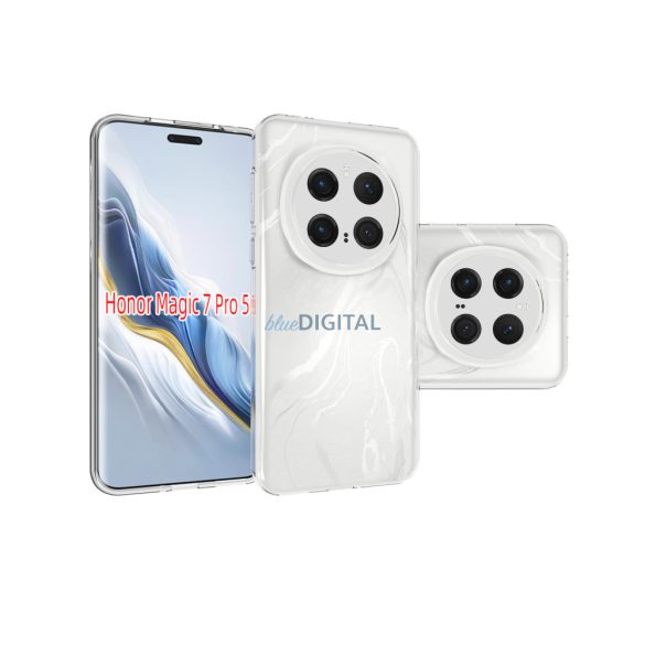 Honor Magic 7 Pro vékony szilikon hátlap,Átlátszó