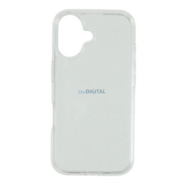 Iphone 16 csillámos szilikon hátlap, Átlátszó