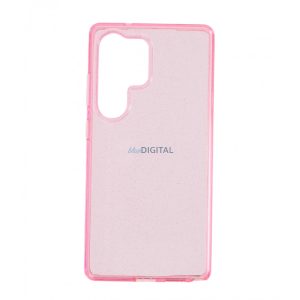 Samsung Galaxy S25 Ultra csillámos szilikon hátlap, Pink