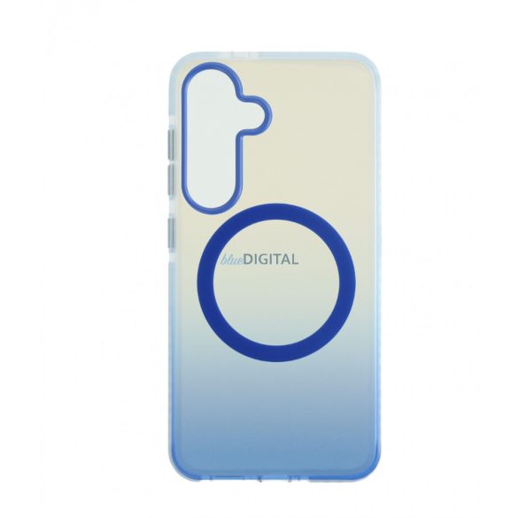 Samsung S25 Ultra mágneses tok, Kék-Átlátszó