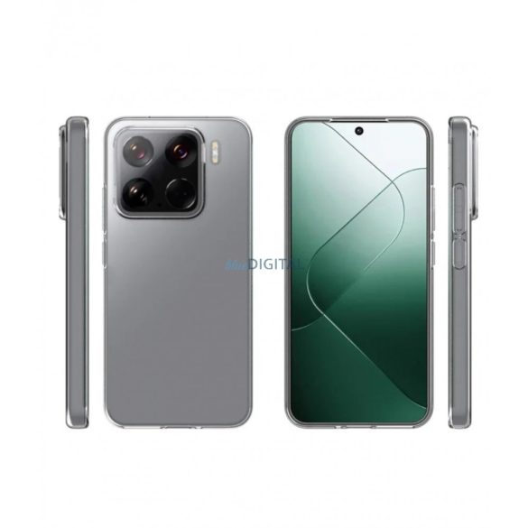 Xiaomi 15 5G vékony szilikon hátlap, Átlátszó