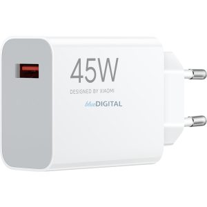 Xiaomi 45W hálózati gyorstöltő, USB-A, fehér BHR07SLEU