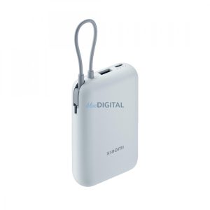 Xiaomi Power Bank 10000mAh beépített usb-c kábel kék BHR9073