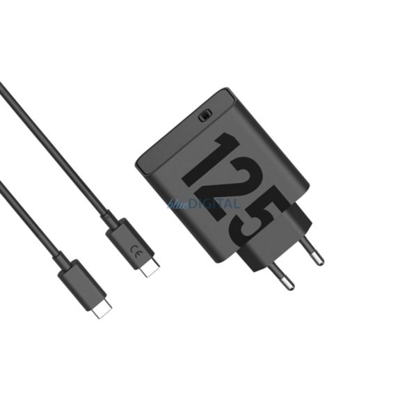 Motorola TurboPower USB-C 125W hálózati adapter kábellel, fekete