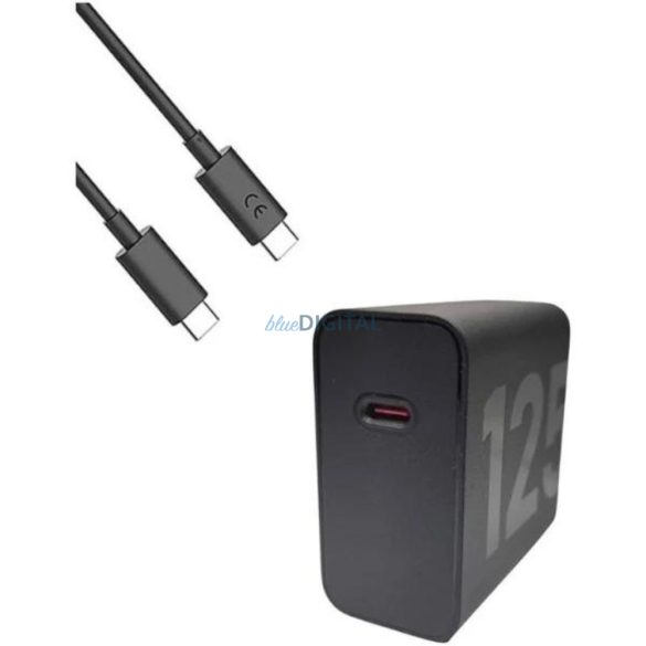 Motorola TurboPower USB-C 125W hálózati adapter kábellel, fekete