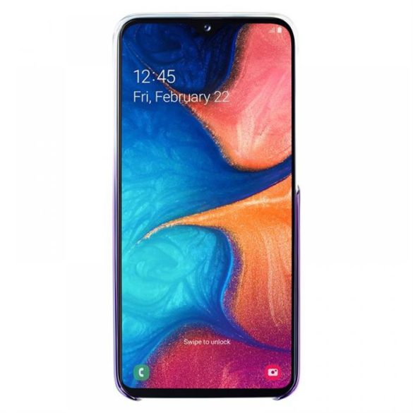 Samsung Galaxy A20e gradation cover hátlap, Viola