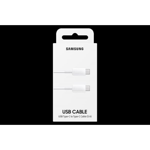 Samsung C-to-C kábel, (5A), Fehér