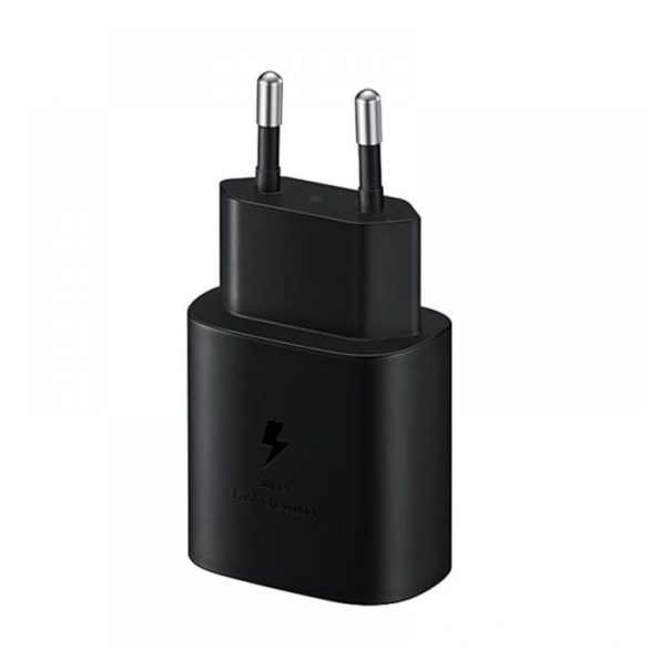 Samsung hálózati adapter, 25W PD USB-C, Fekete