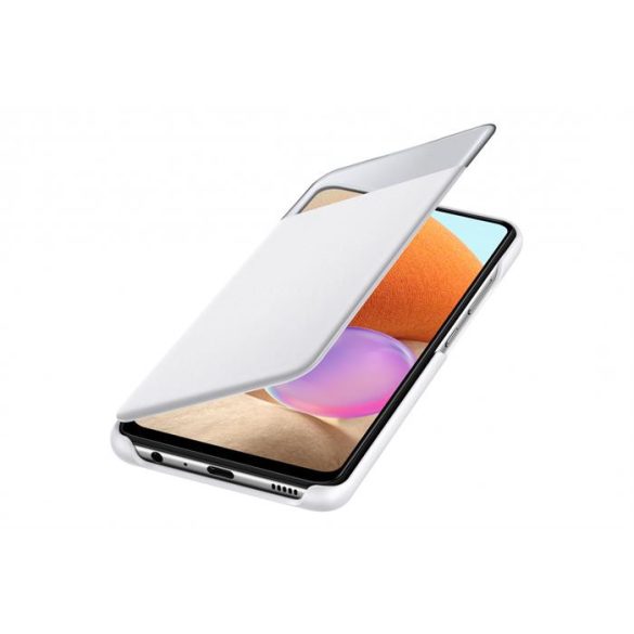 Samsung Galaxy A32 s-view wallet cover, Fehér