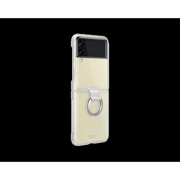 GalaxyZ Flip3 clear cover telefongyűrűvel,Átlátszó