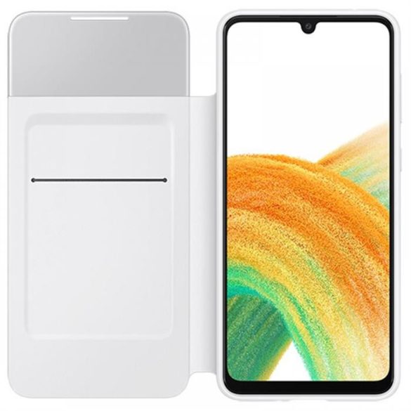 Samsung Galaxy A33 5G s-view wallet cover, Fehér