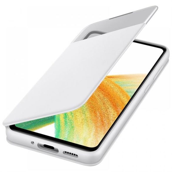 Samsung Galaxy A33 5G s-view wallet cover, Fehér