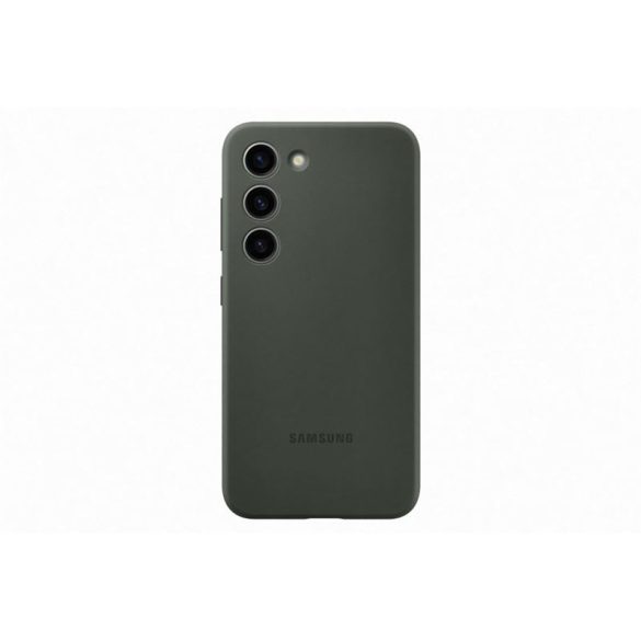 Samsung Galaxy S23 szilikon védőtok, Sötétzöld