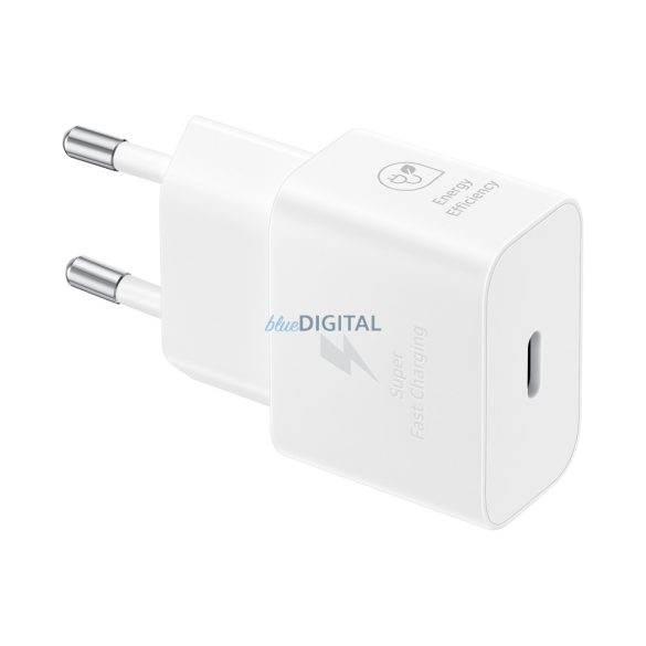 Samsung hálózati adapter kábellel, 25W, fehér