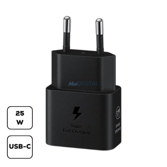 Samsung hálózati adapter , 25W, fekete