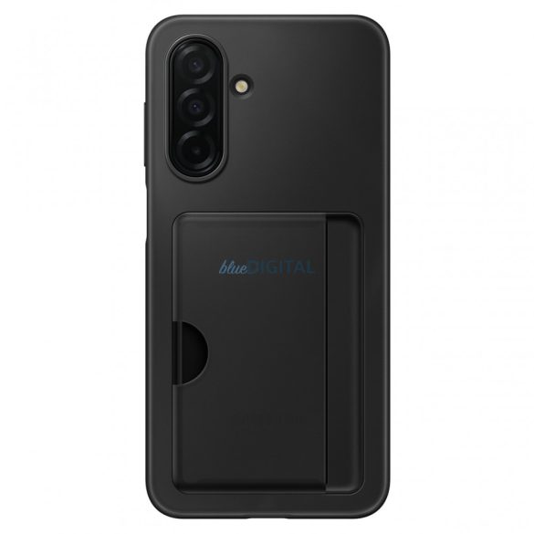 Samsung A26 5G kártyatartós hátlap, Fekete