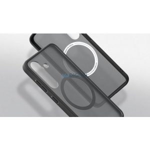 Samsung S25 Capella ütésálló tok, Fekete-ezüst