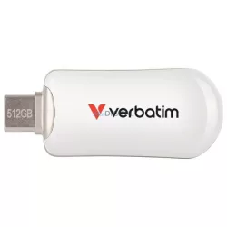 Verbatim Plectra pendrive 512GB USB-C – fehér (30231)