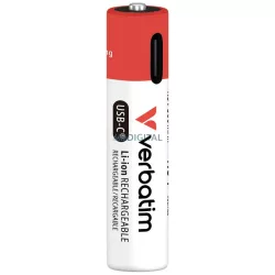 Verbatim USB-C újratölthető AAA elem 4 db (30250)