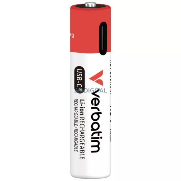 Verbatim USB-C újratölthető AAA elem 4 db (30250)