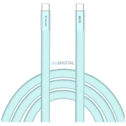   Verbatim Sync & Charge SoftTouch kábel USB-C - USB-C 60W PD3.0 120cm – kék (30273)