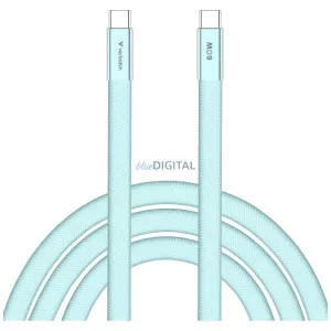 Verbatim Sync & Charge SoftTouch kábel USB-C - USB-C 60W PD3.0 120cm – kék (30273)