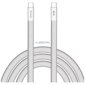 Verbatim Sync & Charge SoftTouch kábel USB-C - USB-C 60W PD3.0 120cm – fehér (30274)