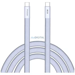 Verbatim Sync & Charge SoftTouch kábel USB-C - USB-C 60W PD3.0 120cm – lila (30275)