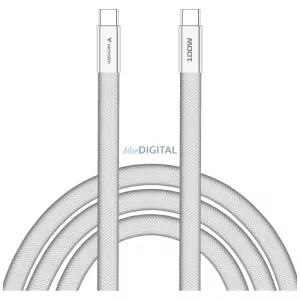 Verbatim Sync & Charge SoftTouch kábel USB-C - USB-C 100W PD3.0 120cm – fehér (30277)