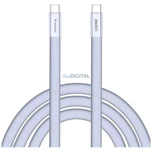 Verbatim Sync & Charge SoftTouch kábel USB-C - USB-C 100W PD3.0 120cm – lila (30278)