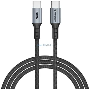Verbatim Sync & Charge kábel USB-C - USB-C QC PD 60W 120cm – fekete (31845)