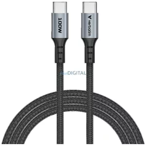 Verbatim Sync & Charge kábel USB-C - USB-C PD3.0/QC3.0 120cm – fekete (31846)