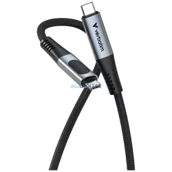   Verbatim Sync & Charge kábel USB-C - USB-C 100W kijelzős 120cm – fekete (31848)