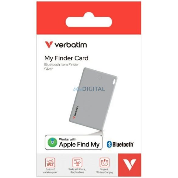 Verbatim My Finder Card Bluetooth nyomkövető eszköz - ezüst