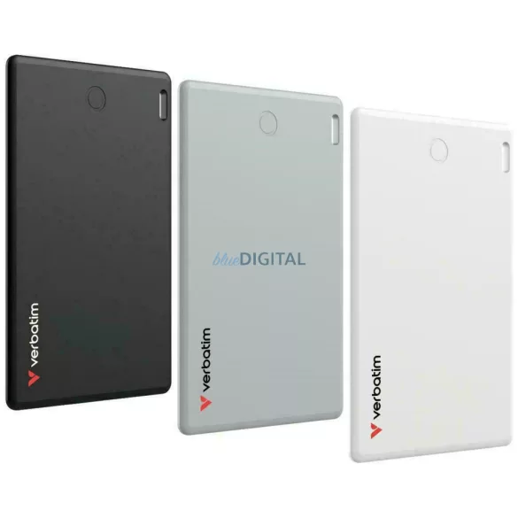 Verbatim My Finder Card Bluetooth nyomkövető – fekete-ezüst-fehér