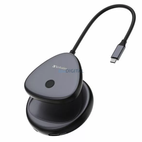 Verbatim vezeték nélküli 4K USB-C kijelző-adó Share My Screen – fekete (32147)