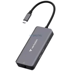   Adapter Hub Verbatim USB-C/HDMI/3xUSB-A 3.2/RJ45 aluminum 32157